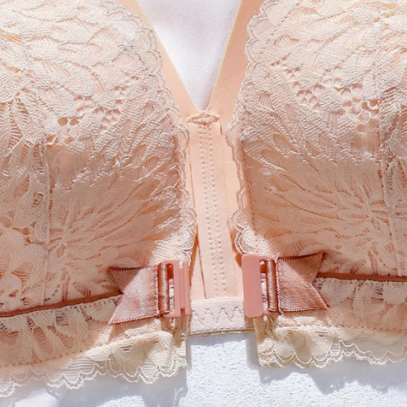 š„HOT SALEš„ Front-Clasp Lace Bra with Lift and Anti-Sagging Design