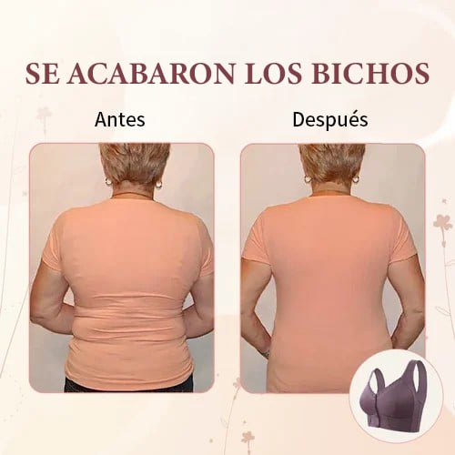 Seamless Breathable Front Closure Button Bra for Seniors