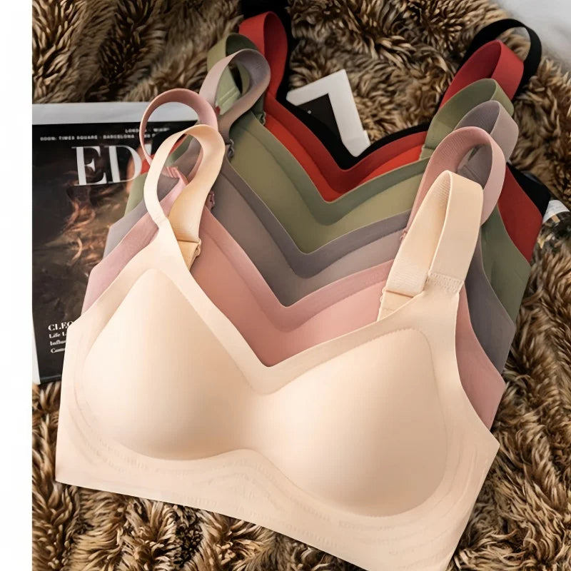 Seamless Soft Bra for Women With Wide Shoulder Strap For Summer